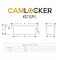 Camlocker 71in Low Profile Crossover Truck Tool Box with Rail, Polished Aluminum KS71ALPRL - alternate 2